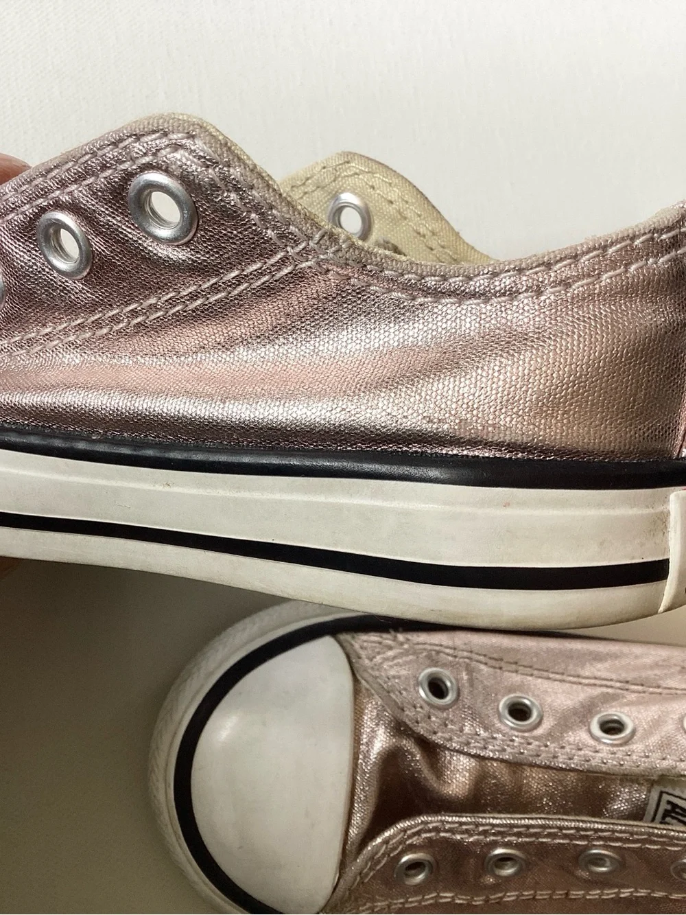Converse Metallic Rose Gold Sneakers